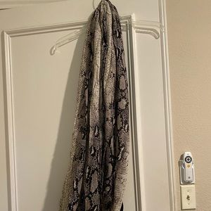 Snake print scarf